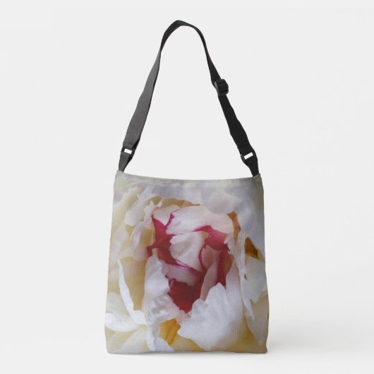 Peony-bladen Crossbody Tas (Achterkant)