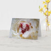 Peony-bladen Kaart (Gele Bloem)