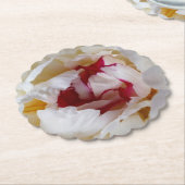 Peony-bladen Kartonnen Onderzetters (Gekanteld)