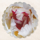 Peony-bladen Kartonnen Onderzetters (Voorkant)