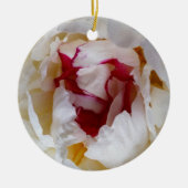 Peony-bladen Keramisch Ornament (Voorkant)