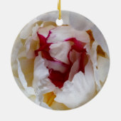 Peony-bladen Keramisch Ornament (Achterkant)