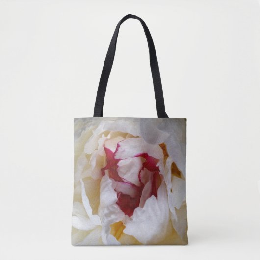Peony-bladen Tote Bag (Voorkant)