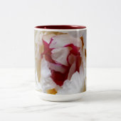 Peony-bladen Tweekleurige Koffiemok (Center)