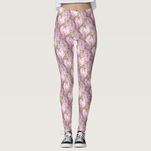 Peony Bliss All-Over-Print Leggings (Voorkant)