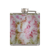 Peony Bliss Vinyl Wrapped Flask Heupfles (Achterkant)