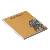  Peony-bloem ter illustratie van Butterscotch Notitieblok (Schuin)