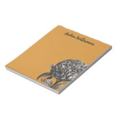  Peony-bloem ter illustratie van Butterscotch Notitieblok (Linkerzijde)