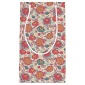 Peony-bloemen en -bladeren klein cadeauzakje (Voorkant)