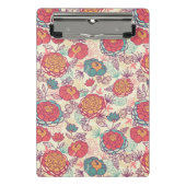 Peony-bloemen en -bladeren mini klembord (Voorkant)