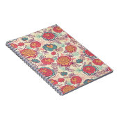 Peony-bloemen en -bladeren notitieboek (Rechterzijde)