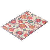 Peony-bloemen en -bladeren notitieboek (Linkerzijde)