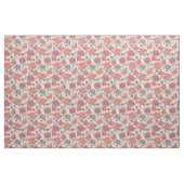 Peony-bloemen en -bladeren stof (Fat Quarter)