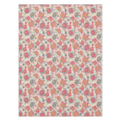 Peony-bloemen en -bladeren tafelkleed (Voorkant)