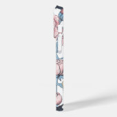 Peony-bloemen en -vogels Case-Mate iPhone case (Achterkant / Links)