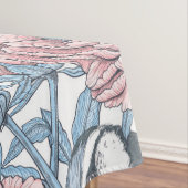 Peony-bloemen en -vogels tafelkleed (Voorbeeld)