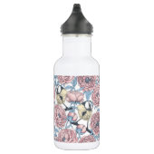 Peony-bloemen en -vogels waterfles (Rechts)