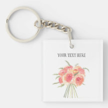 Peony bloemen pastel Waterverf rustige bruiloft