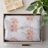 Peony bloemen pastel Waterverf rustige bruiloft Tissuepapier (Geschenk)