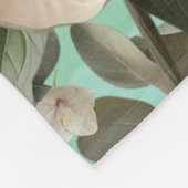 Peony Bloom Fleece Deken Elegante Bloemen Decor (Hoek)