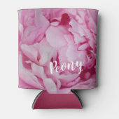 Peony Blossom Roos voor bloemen en tuinliefhebbers Blikjeskoeler (Voorkant)