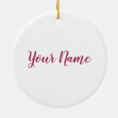 Peony Blossom Roos voor bloemen en tuinliefhebbers Keramisch Ornament (Achterkant)