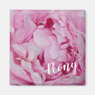 Peony Blossom Roos voor bloemen en tuinliefhebbers Magneet