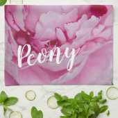 Peony Blossom Roos voor bloemen en tuinliefhebbers Theedoek (Gevouwen)