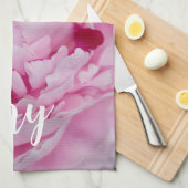 Peony Blossom Roos voor bloemen en tuinliefhebbers Theedoek (Quarter Fold)