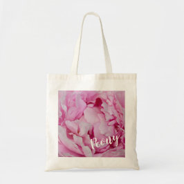 Peony Blossom Roos voor bloemen en tuinliefhebbers Tote Bag