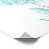 Peony Blue Poster (Hoek)