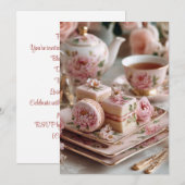 Peony Blush | Roze bloemblaadjes Kaart (Voorkant / Achterkant)