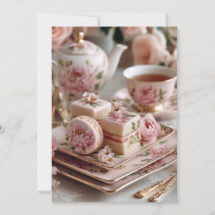 Peony Blush   Roze bloemblaadjes Kaart