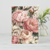 Peony Blush | Zachte pastelkleuren Kaart (Staand voorkant)
