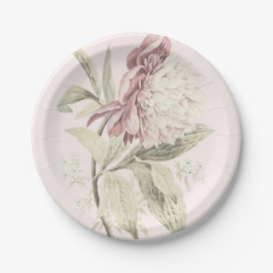 Peony Botanica fijne kunst Papieren Bordje