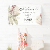 Peony Botanical Fine Art Banner (Insitu)