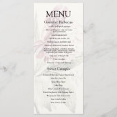 Peony Botanical Fine Art Evening Menu (Voorkant)
