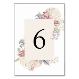  Peony Botanical Fine Art Wedding Kaart