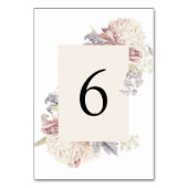  Peony Botanical Fine Art Wedding Kaart (Achterkant)