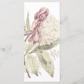  Peony Botanical Fine Art Wedding Menu (Achterkant)