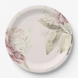  Peony Botanical Fine art Wedding Papieren Bordje