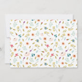 Peony Botanical Waterverf Wedding Save the Date (Achterkant)