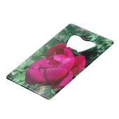 Peony Bottle Opener Creditkaart Flessenopener (Voorkant Gekanteld)