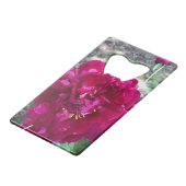 Peony Bottle Opener Creditkaart Flessenopener (Achterkant Gekanteld)