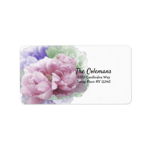 Peony Bouquet Adres Label