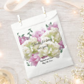Peony Bouquet bedankt Favor Bag Bedankzakje (Geknipt)