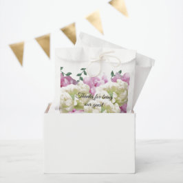 Peony Bouquet bedankt Favor Bag Bedankzakje