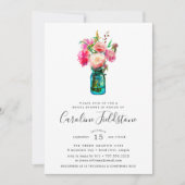 Peony Bouquet Bridal Shower Kaart (Voorkant)