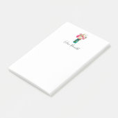 Peony Bouquet Gepersonaliseerd Post-it® Notes (Schuin)