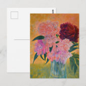 Peony Bouquet Painting Briefkaart (Voorkant / Achterkant)
